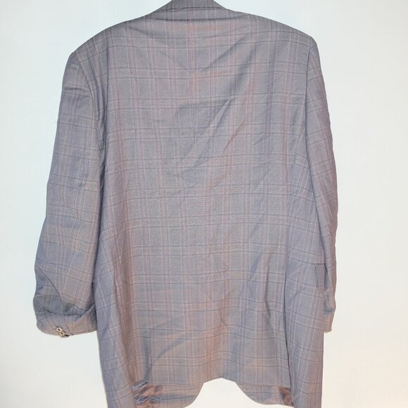 NWT Zanetti ModernFit NBlue Windowpane 2 Button Wool Blazer/Sportcoat SIZE 42 - Picture 9 of 10